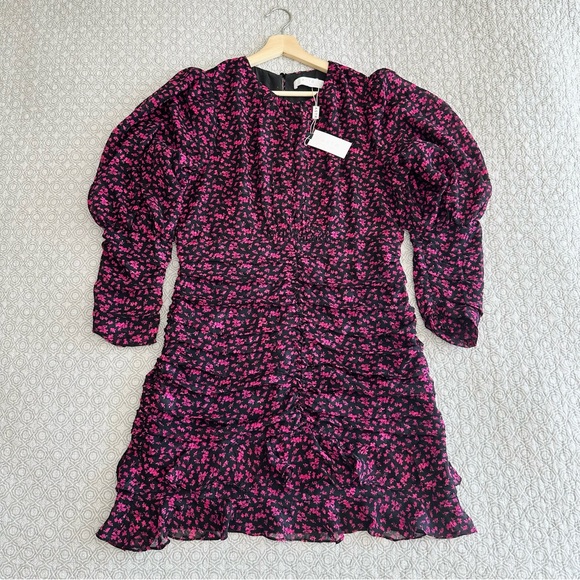 New! ASTR the label Claremore Ditsy Floral Long Sleeve Mini Dress Size XL - Picture 7 of 16